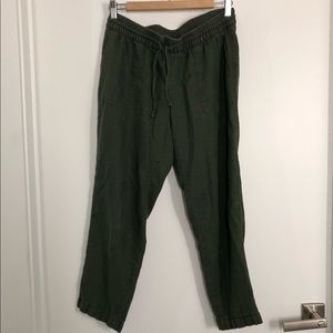 Linen Cropped Pants
